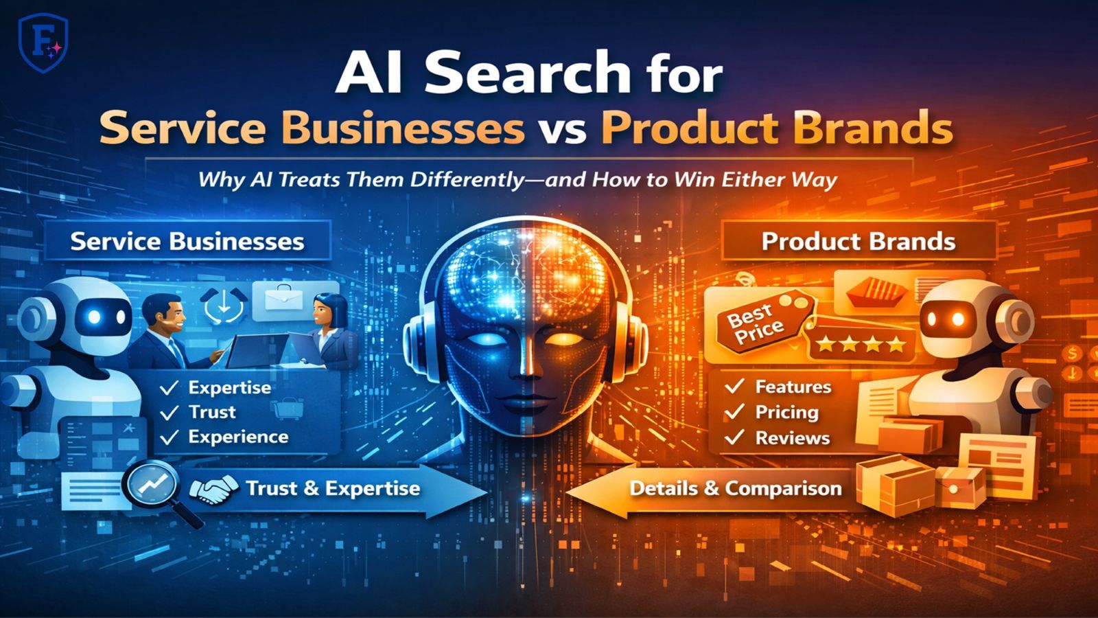 AI Search for Service Businesses vs Product Brands