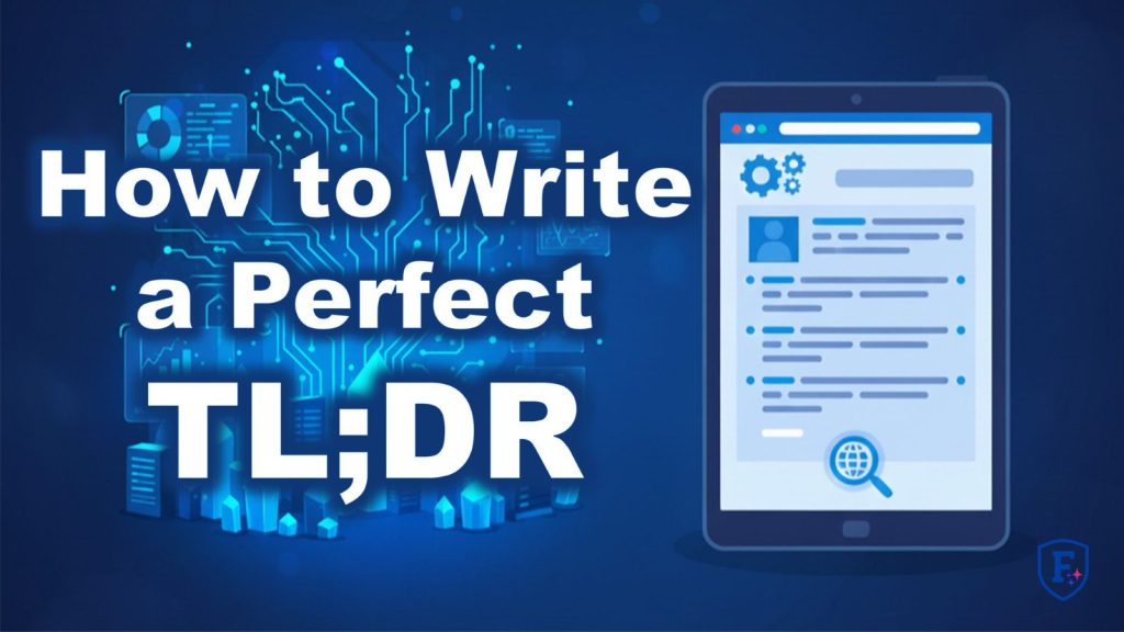 How to Write a Perfect TLDR by Christopher Littlestone